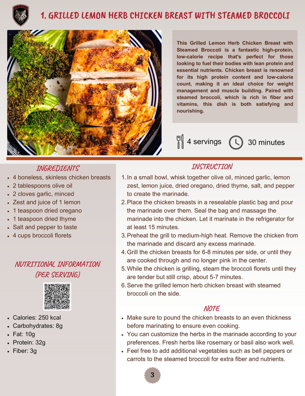 HIGH PROTEIN COOK BOOK | DEN OF WOLVES - Den of Wolves