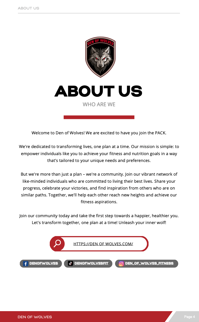 STRENGTH E-BOOK | DEN OF WOLVES - Den of Wolves